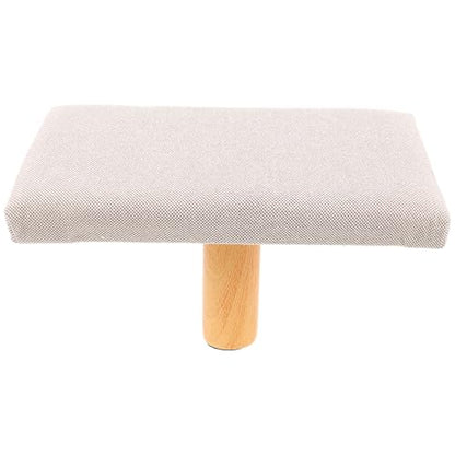 HANABASS Wooden Bench with Cushion, Seiza Stool Prayer Chair, Medium Size Beige for Adults 150cm+ Height, Ergonomic Posture Support for Zen and Prayer