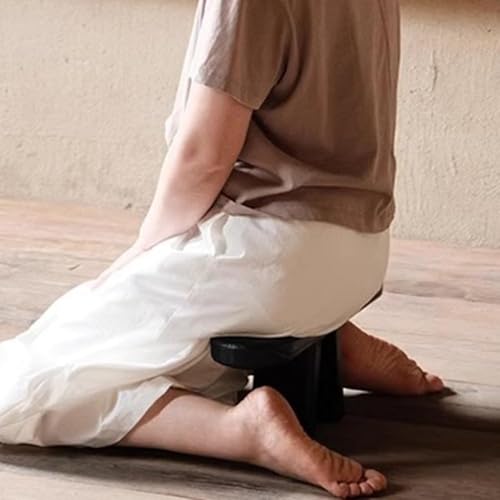 Portable Meditation Stool Solid Wood Kneeling Prayer Good Support Auxiliary Tea Kneeling Stool