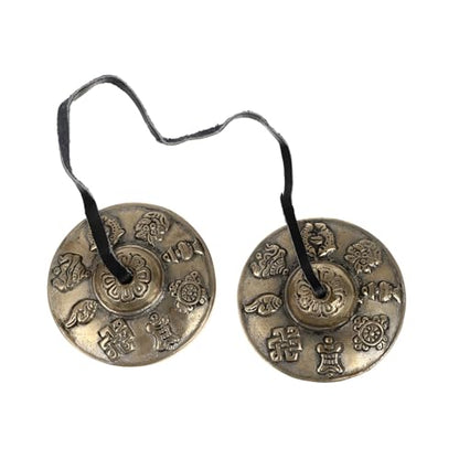 SECFOU Yoga Meditation Bell Pure Copper Handmade Cymbal Sturdy and Design Harmonic Tones for Relaxation