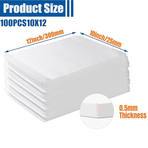 100 Pack Foam Pouches, Cushion Foam Wrap Pouches for Moving and Storing, 10"x12" Foam Wrap Pouches Protect Fragile Items, Protect Mug, Glasses, China, and Dishes, Packing supplies - size: 10"X 12" 100PCS