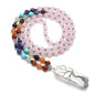 Jovivi Natural 7 Chakras Healing Crystals Necklace Wire Wrapped Clear Quartz Stone Pendant Healing Pointed Reiki Energy Balancing - color: Rose Quartz Crystal