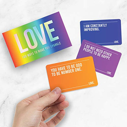 Gift Republic GR490102 Love-100 Affirmation Cards to Make You Sparkle