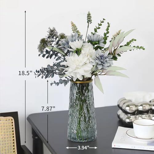 Fake Flowers in Vase,Faux Flowers in Vase,Table Centerpieces for Dining Room,Flower Centerpieces for Tables,Artificial Flowers,Kitchen Decor,Coffee Table Decor