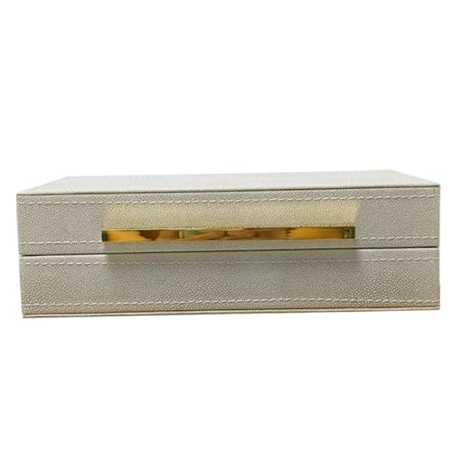Decorative Box, 9.8 * 6.3 * 3.1inch Faux Leather Decorative Storage Boxes with Lids, for Modern Home Decor, Jewelry Organizer Home..