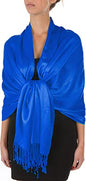 Sakkas 78" X 28" Rayon from Bamboo Soft Solid Pashmina Feel Shawl/Wrap/Stole - color: Midnight
