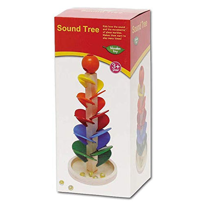 Maruwa Boeki 4007900-00 Wood Toy Sound Tree, Sound Tree, Size: Approx. φ6.2 inches (15.8 cm), H 14.8 inches (37.5 cm),