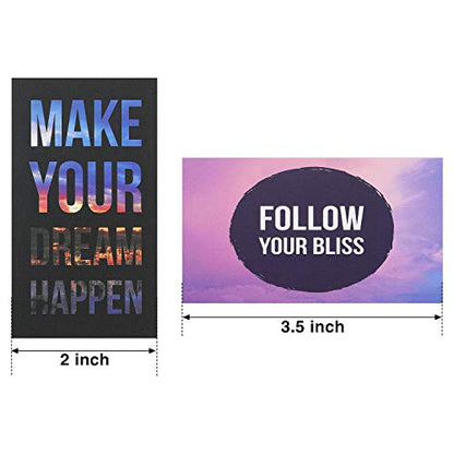 Outus 120 Pieces Motivational Cards Encouragement Inspirational Quote Cards Positive Affirmations Assorted Gratitude Cards 30 Styles Business Mini Kindness Note Cards for Student Kids Teachers