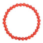 BRCbeads Gemstone Bracelets Natural Gemstone Birthstone Handmade Healing Power Crystal Beads Elastic Stretch 7.5 Inch Gift Box Unisex - color: Red Jade