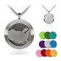 Aromatherapy Diffuser Necklace-Eagles Essential Oil Necklace,Aromatherapy Diffuser Pendant for Men and Women,Portable,Suitable for Yoga,Meditation,Travel,Stress Relief Gift(Silver 30mm) - color: Eagles Silver