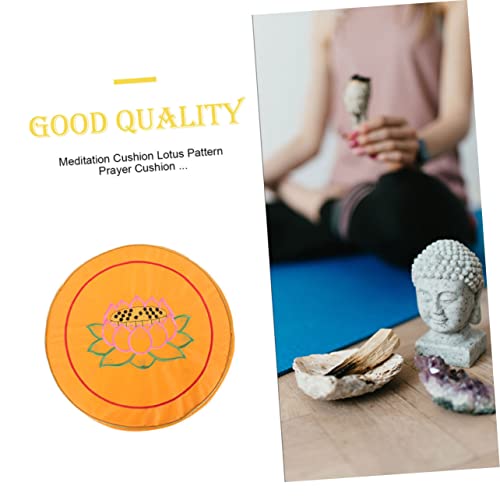 PRETYZOOM 2pcs Round Meditation Cushion Set Comfortable Prayer Mat for Home Use Cotton-Filled Yoga Seat Cushion for Zen Meditation and Spiritual Practices