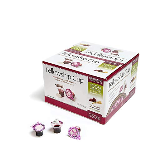 Broadman Church Supplies Pre-filled Communion Fellowship Cup, Juice and Wafer Set, 250 Count - size: 250 Count (Pack of 1)