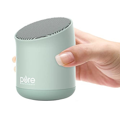 Pure Enrichment Wave Mini Zen Soothing Sound Machine - Portable Sound Machine for Yoga Studios, Travel & Sleep - 6 Relaxing Sounds, Optional Timer & Rechargeable Lithium Battery (Tranquil Green) - color: Tranquil Green