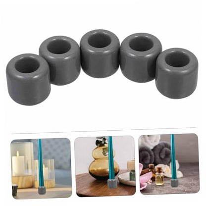 5pcs Round Ceramic Chime Candle Holder Ritual Candles Centerpiece Photo Props