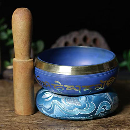 Copper Bowl Tibetan Singing Bowls Meditation Singing Bowl Handmade Bowl Copper Yoga Singing Bowl Ornament Sound Buddha Sound Chime Bowl,8.5cm