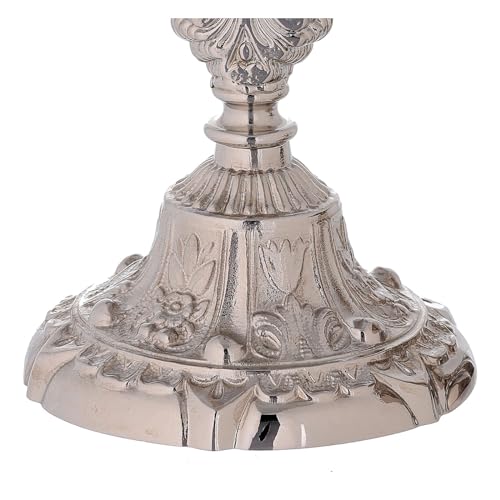 Holyart Silver Plated Brass Altar Set with Decorations