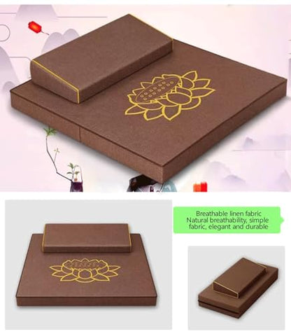 Meditation Mats, Meditation Meditation Mats, Futons, Household Folding, Thickened Fabrics, Coconut Palm, Kneeling Mats(Size:60x60cm(24x24inch),Color:Brown) - color: Brown, size: 60x60cm(24x24inch)