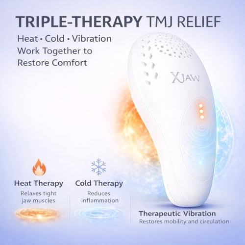 XJAW™ Advanced 3-in-1 Heated & Cooling Jaw & Neck Massager with Precision Vibration – Rechargeable Premium Wellness Device for Relaxation & Daily Comfort