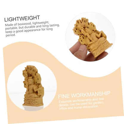 Ciieeo Acalanatha Statue Hand Carved Wood Sculpture for Home and Garden Decoration for Living Room Meditation Space and Studio Promotes