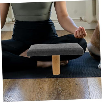 Mobestech Bench Cushion Seat for Comfortable Seiza Position Grey Stool for Prayer and Balance Exercises