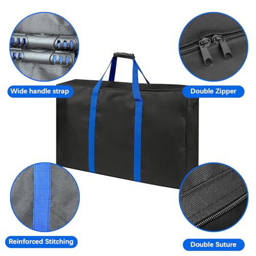 Portable 6FT Table Storage Bag - Waterproof & Durable Folding Table Cover - Compact 36x5x30 inch Carry Case for Camp, Picnic, Tailgate Tables