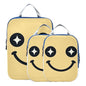 3 Set Packing Travel Organizer Polyester Folding Closet Organizer, Rainbow Happy Look (3 Set) - color: Rainbow Happy Look