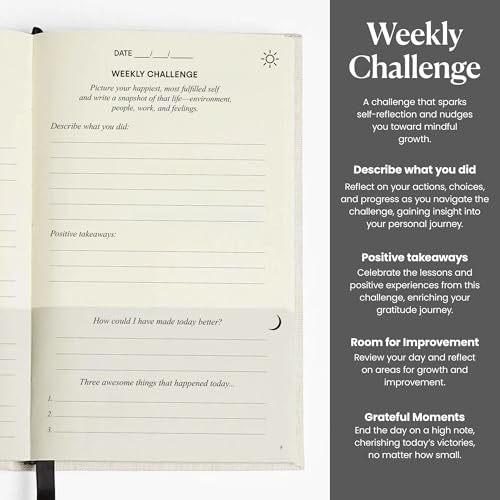 The Original Gratitude Journal 2026 - 5 Minute Gratitude Practice with Inspiring Quotes and Mindful Prompts for Affirmation, Reflection & Wellness - Daily Happiness Journal for Women & Men by Thankful Path