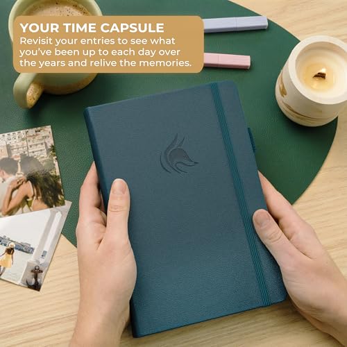 Clever Fox One Line A Day Journal – 5-Year Memory Notebook – Daily Time Capsule Diary for Women & Men –Five-Year Day-by-Day Planner (Deep Sea) - color: Deep Sea
