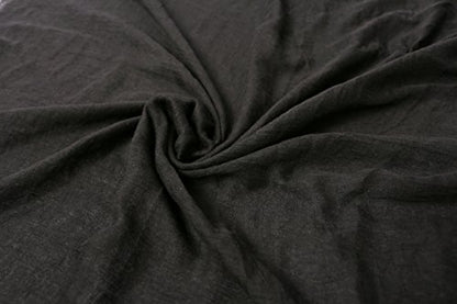 Women's Cotton Scarves Lady Light Soft Fashion Solid Scarf Wrap Shawl - color: Black