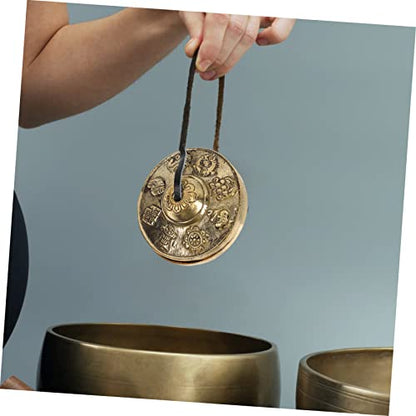 Unique Long Ringing Tone Handbell Meditation and Mindfulness Tool Buddhist Practice Religious Cymbal Bell