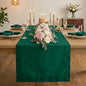 Luxe Shine™ by D'Moksha Emerald Green Table Runner 120 Inches Long, Elegant Silk Table Runner, Machine Washable, 14 x 120 Inch for Dresser, Dining- Summer, Father's Day - color: Emerald Green, size: 14 X 120 Inch