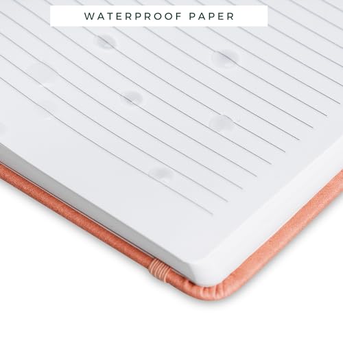 Stone Paper Journal Premium A5 Hardcover Vegan Leather Notebook Journal | 160 Pages | Premium Quality Professional Notebook For Men and Women |Comes With Gift Box Waterproof Notebook - color: Forest Green