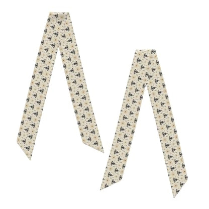 Yoga Meditation (9) Print Women'S Long Scarves, Dustproof And Sun-Protective Silk Scarves, Women'S Headscarves, Hairband