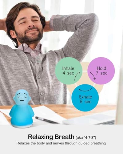 Set of 6 Stress Relief Night Light for Mindfulness - Guided Visual Meditation Tool for Women Men- Relaxing Self Care for Adults Kids - size: Pack of 6