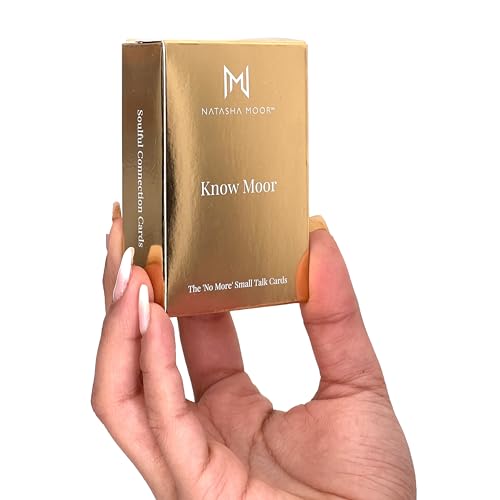 Know MOOR Small Talk Cards: Soulful Connection Cards with Heartfelt Prompts for Genuine Connections, Hidden Stories, and Deep Emotions, Relationship Building Games - Set of 52 Icebreaker Decks