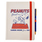 Graphique Peanuts Social Club Journal Plus Pen, Hardcover Lined Diary Notebook for Writing, 160 Pages, 6” x 8”