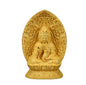 Ulalaza Boxwood Buddha Statue Solid Wood Carvings Carved Locker Box Sculpture Decoration - color: S2-yellow
