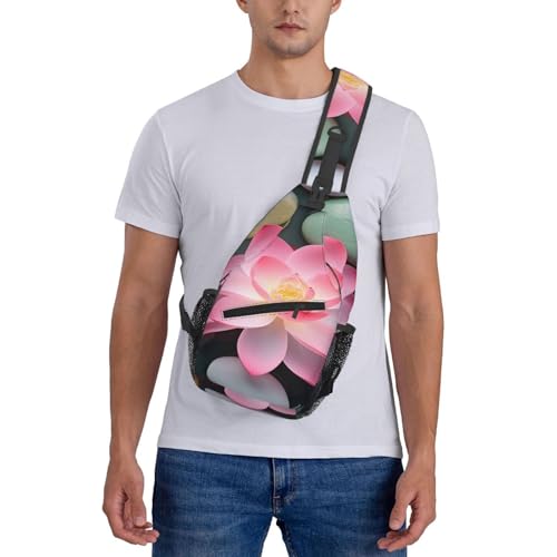 Yoga Spa Meditation Spiritual Sling Bag For Men Crossbody Backpack,Women Shoulder Bag For Travel Sport