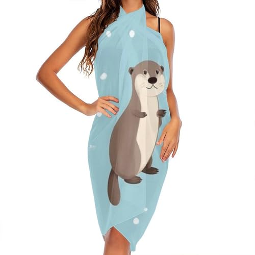 Women's Lightweight Long Scarf Thin Scarf Beach Headscarf Wimwear Bikini Wrap - color: Color646