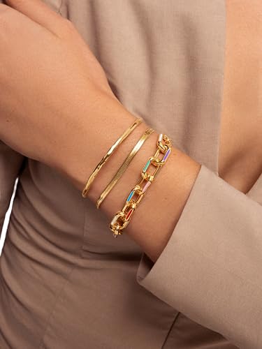 SINGULARU Gold Stainless Steel Bracelet