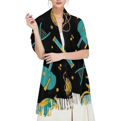 Ladies Warm Autumn Scarf Pashmina Wraps Shawl Winter Cozy - color: Picture (363)