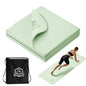HAPBEAR Foldable Yoga Mat - 72"x24"x0.24" (6mm), Non-Slip TPE Exercise Mat for Home Workout, Yoga, Pilates,Stretching, & Travel, Durable & Eco-Friendly, Includes Carry Bag - color: Green