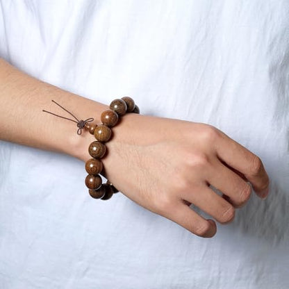 Wooden Prayer Bead Bracelets Traditional Buddhist Mala Bracelet,1pc/pack