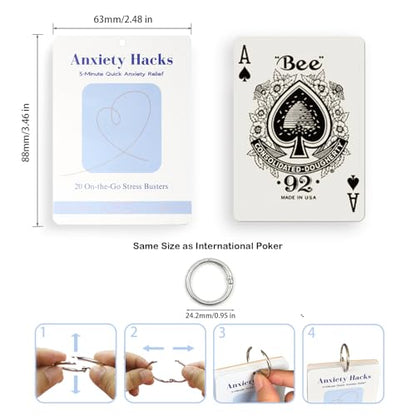 Anxiety Relief Cards – Gentle Affirmation Cards for Women and Teens – Mindfulness, Meditation, Motivational and Coping Skills Support – Thoughtful Gift for Stress Relief & Self-Care