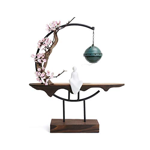 Creative Chinese Style Wood Zen Ornaments Back-Flowing Fragrance Home Living Room Office Porch Indoor Club Decoration Soft Decoration