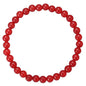 BRCbeads Gemstone Bracelets Natural Gemstone Birthstone Handmade Healing Power Crystal Beads Elastic Stretch 7.5 Inch Gift Box Unisex - color: Red Agate