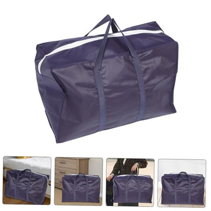 Totority 3pcs Luggage Storage Bag Large Capacity Non-Woven Organizer for Comforters Clothes Quilts and Bedding Travel-Friendly Strong Handles for Moving and Outdoor Camping Small