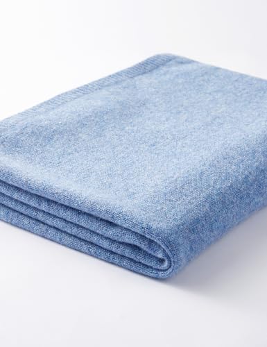 Soft Cashmere Blend Wrap Chic Scarf Stole for Women Wayfarer Travel Extra Large 87"x28" - color: Mottle Blue