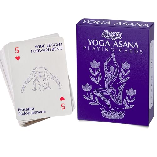 Lingo Yoga Asana Playing Cards | Yoga Flow: 52 Poses & 2 Shantras | Mindful Movement
