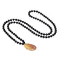 COAI Thumb Worry Stones Necklace for Men Women, Handmade 108 Mala Beaded Necklace for Women Men 8MM - style: Onyx & Crazy Lace Agate