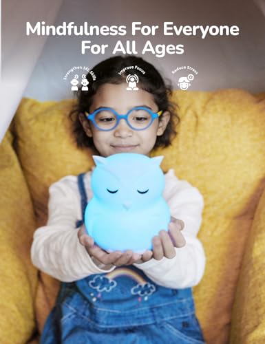 Breathing Pal 'Ollie'- Mindfulness Breathing Light, Guided Visual Meditation Breathing Light, Anxiety Relief Items for Calm Down Corner/Meditation/Sleep Aid for Adult&Kid - size: Ollie (Owl)